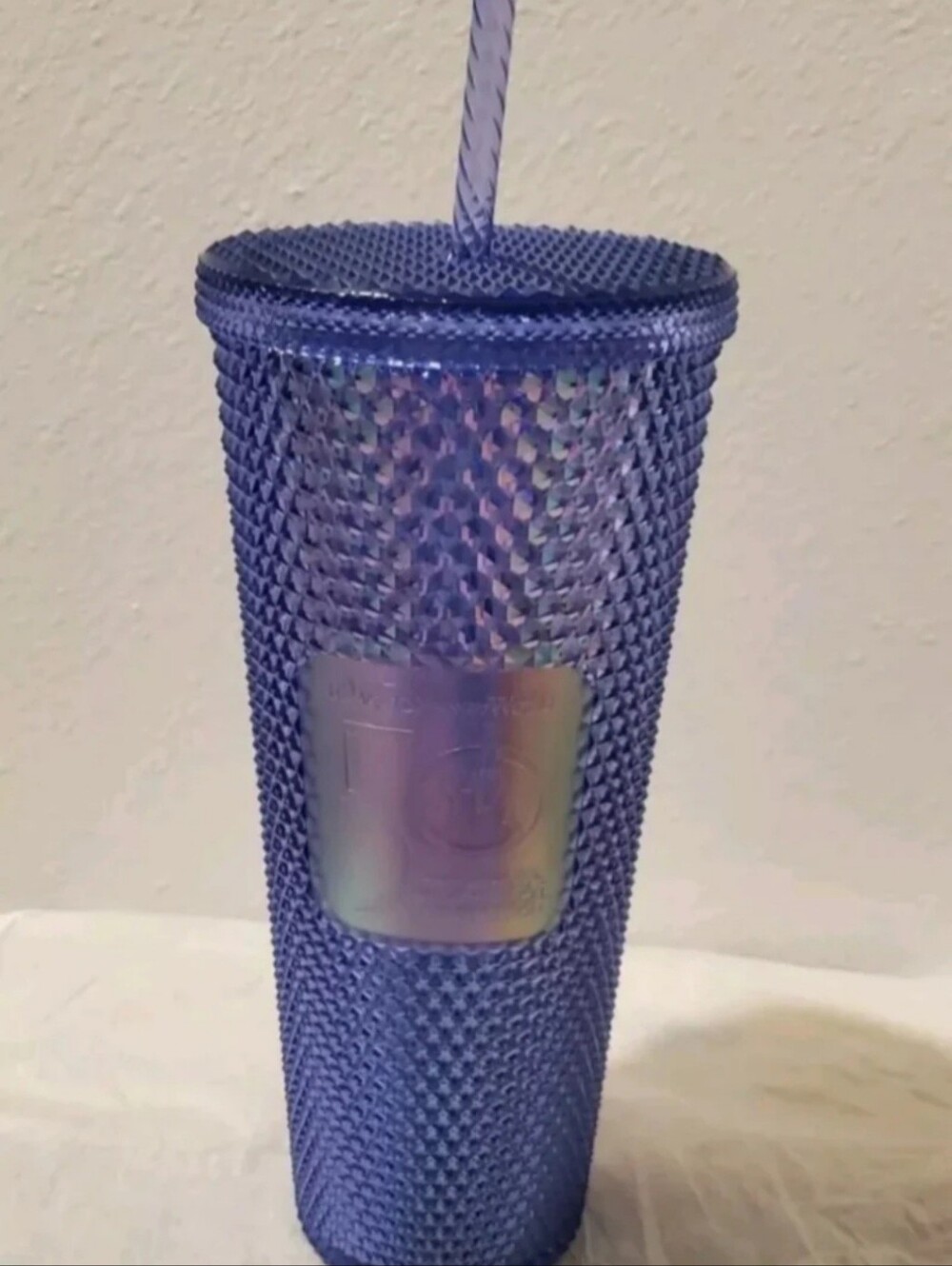 Starbucks Purple Studded Tumbler Walt Disney World 50th Anniversry Geometric New
